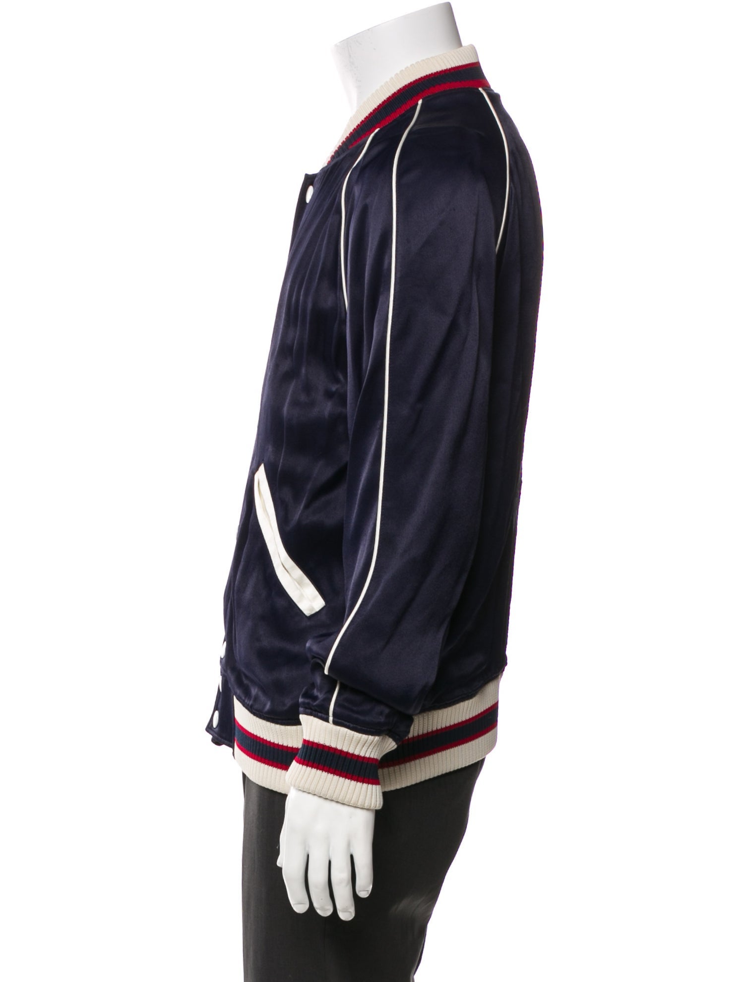 Sandro Striped Bomber Jacket