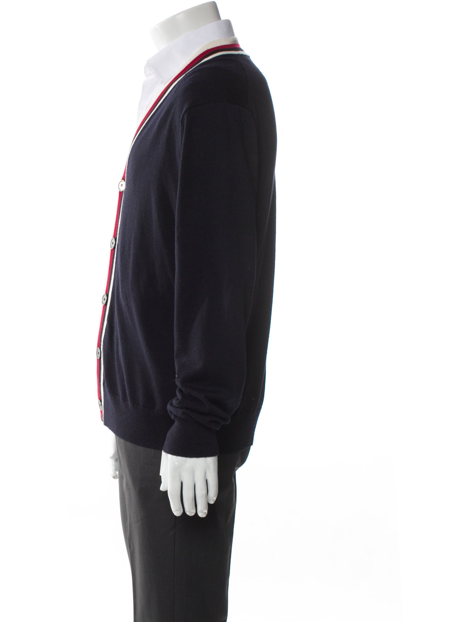 Sandro Wool Striped Cardigan