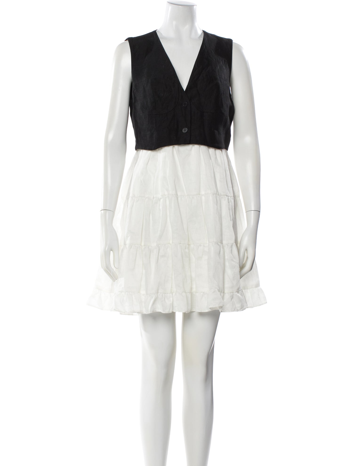 Sandro V-Neck Mini Dress