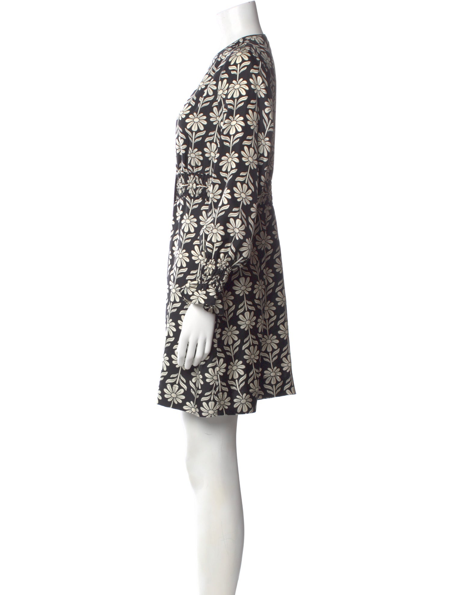 sandro silk mini dress Sandro paris printed silk dress