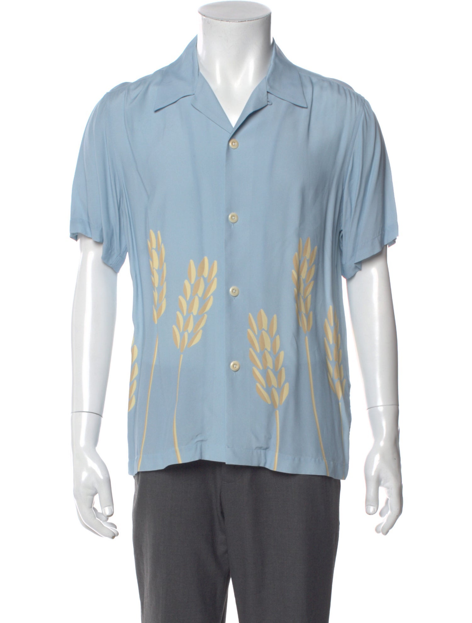 Sandro Graphic Print Short Sleeve Shirt