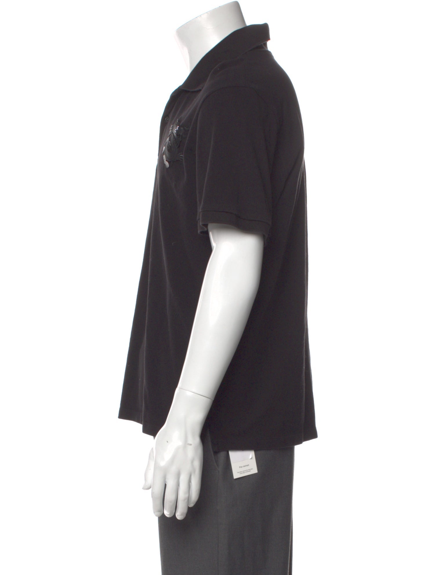 Sandro Collar Short Sleeve Polo Shirt