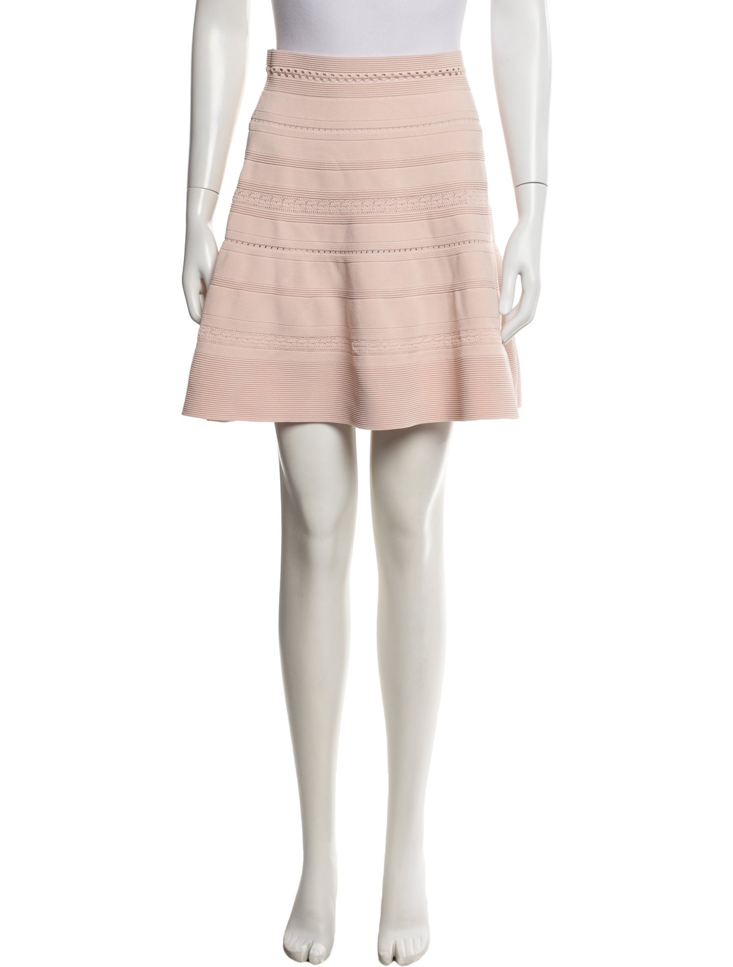 Sandro Eyelet Trim Mini Skirt