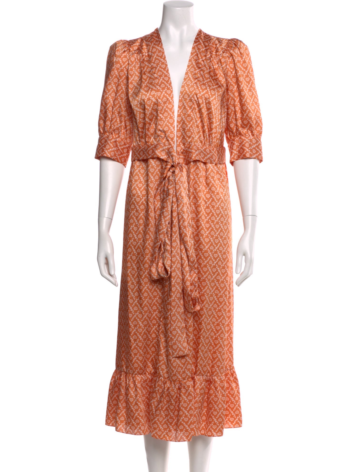 Sandro Printed Long Dress