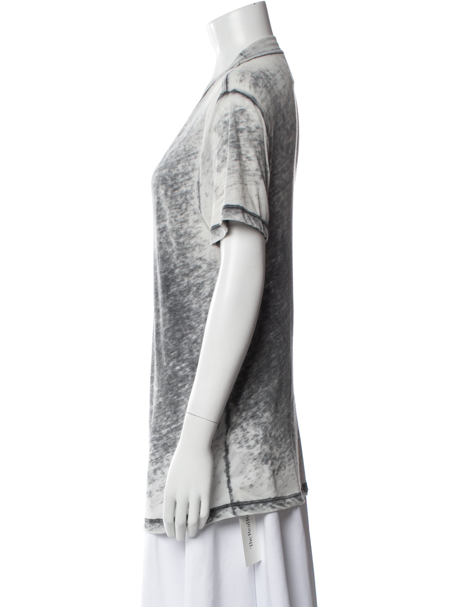 Sandro Patterned Crew Neck T-Shirt