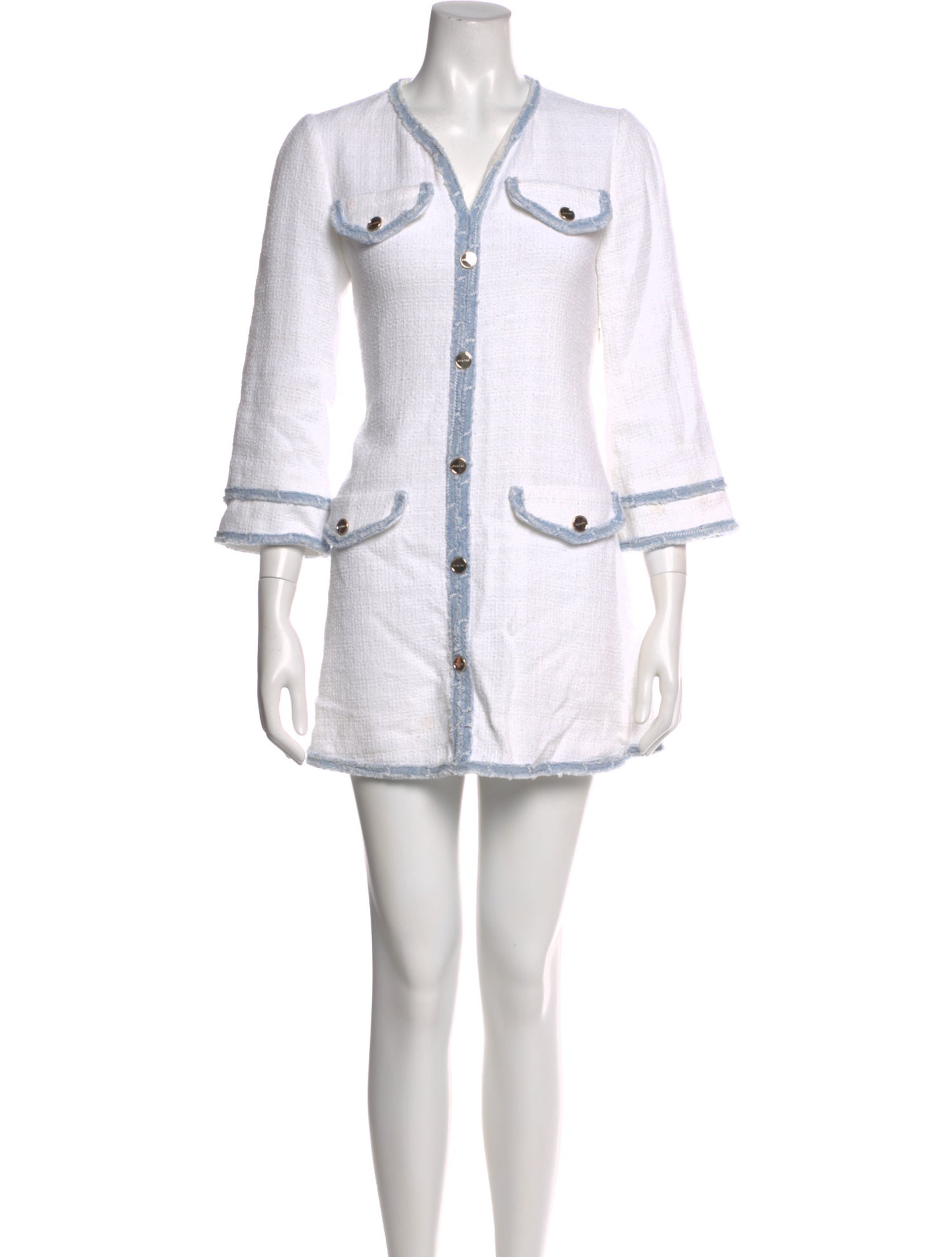 Sandro V-Neck Mini Dress