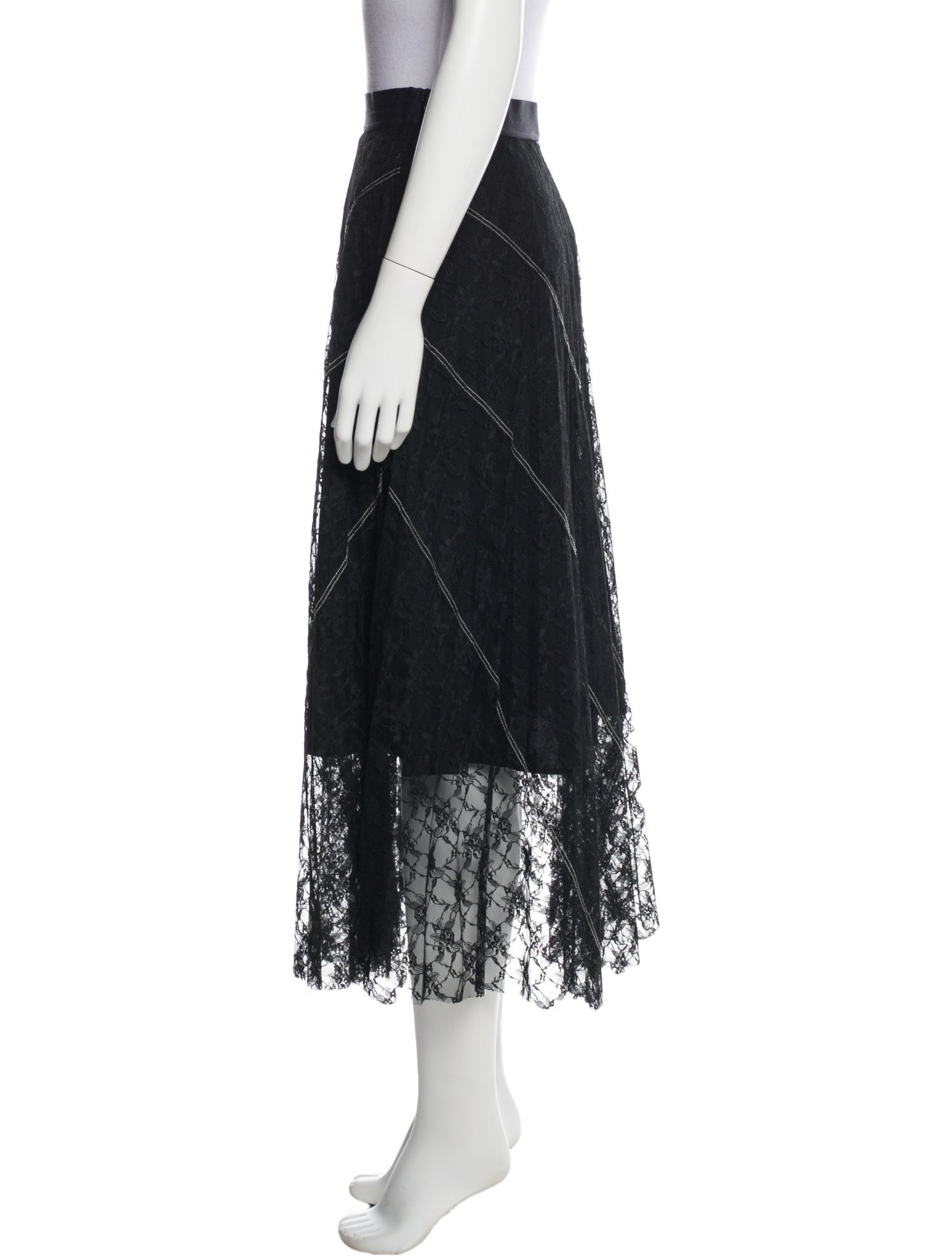 Sandro Lace Midi Length Skirt