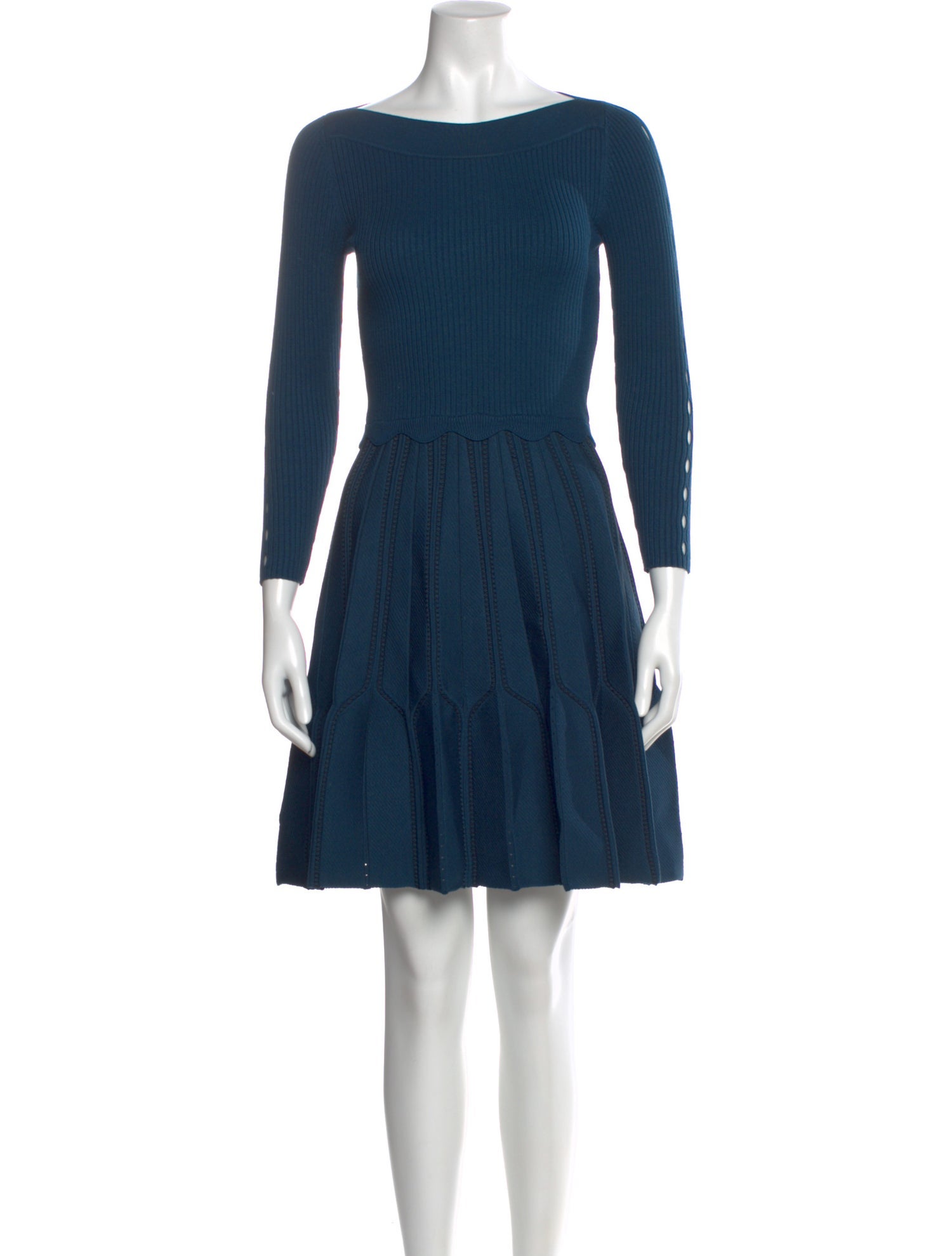 Sandro Bateau Neckline Mini Dress