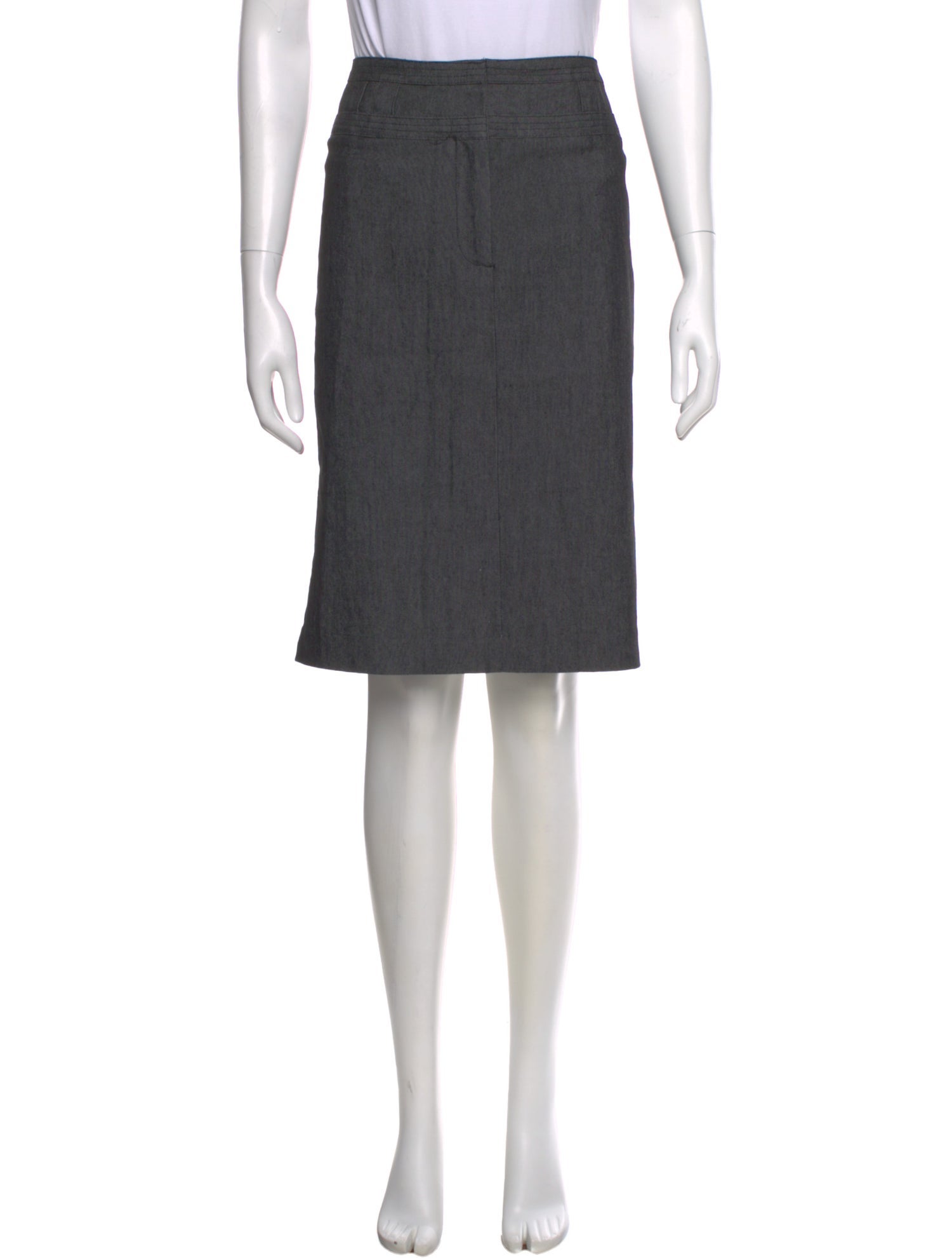 Sandro Crochet Trim Knee-Length Skirt