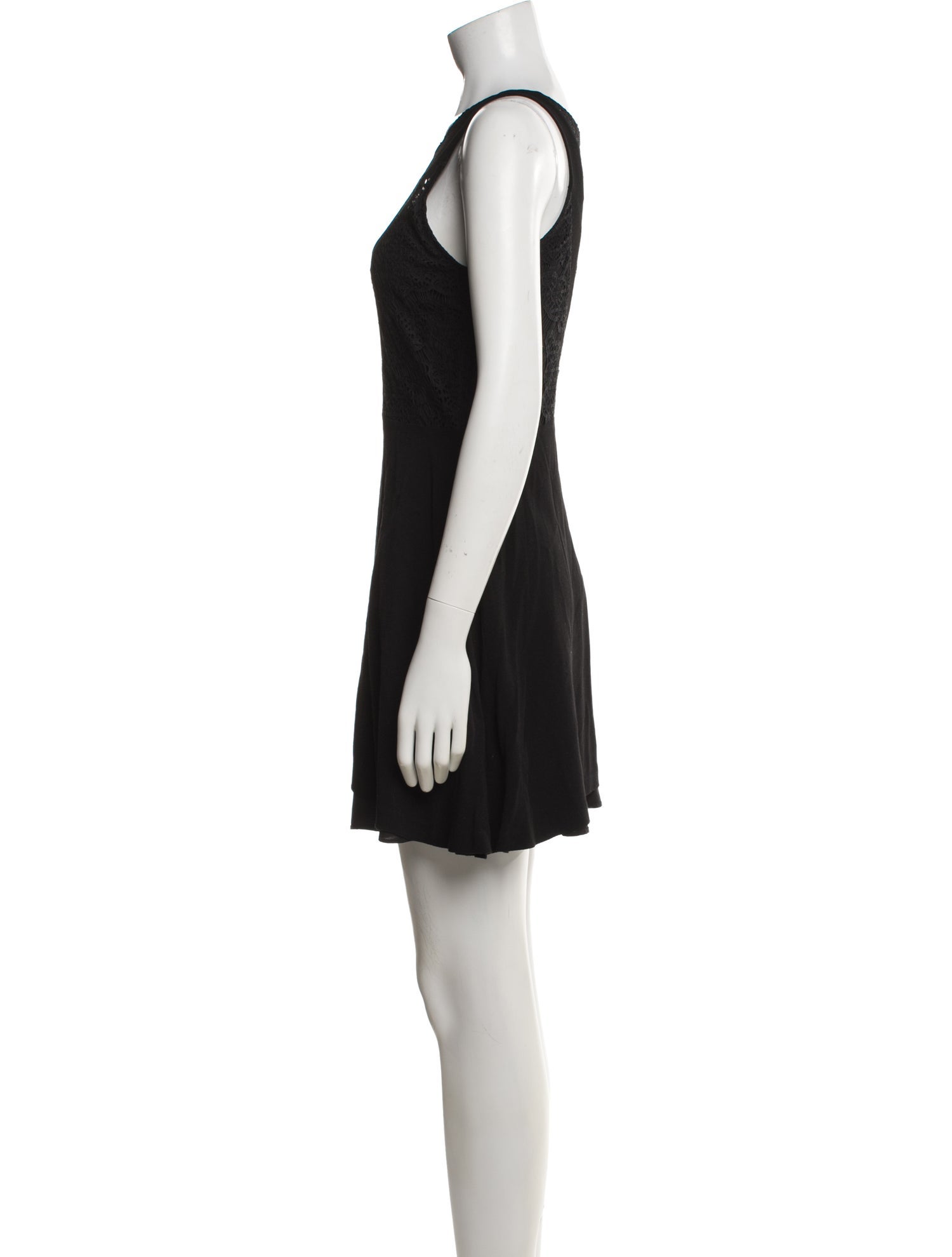 Sandro Scoop Neck Mini Dress