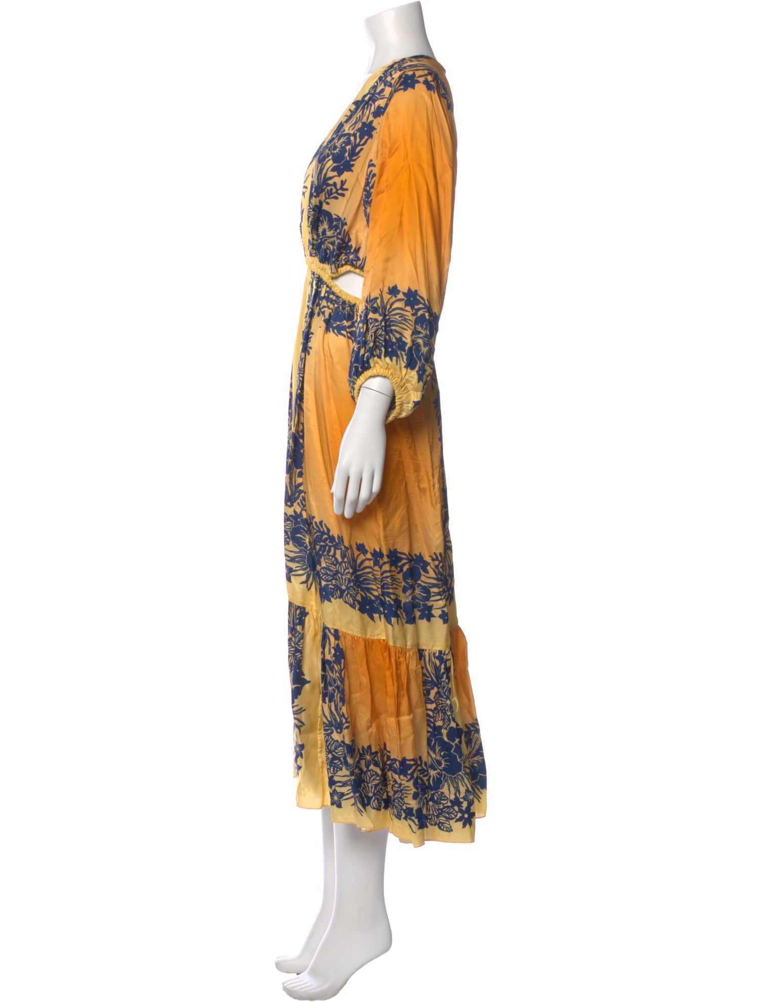 Sandro Printed Long Dress