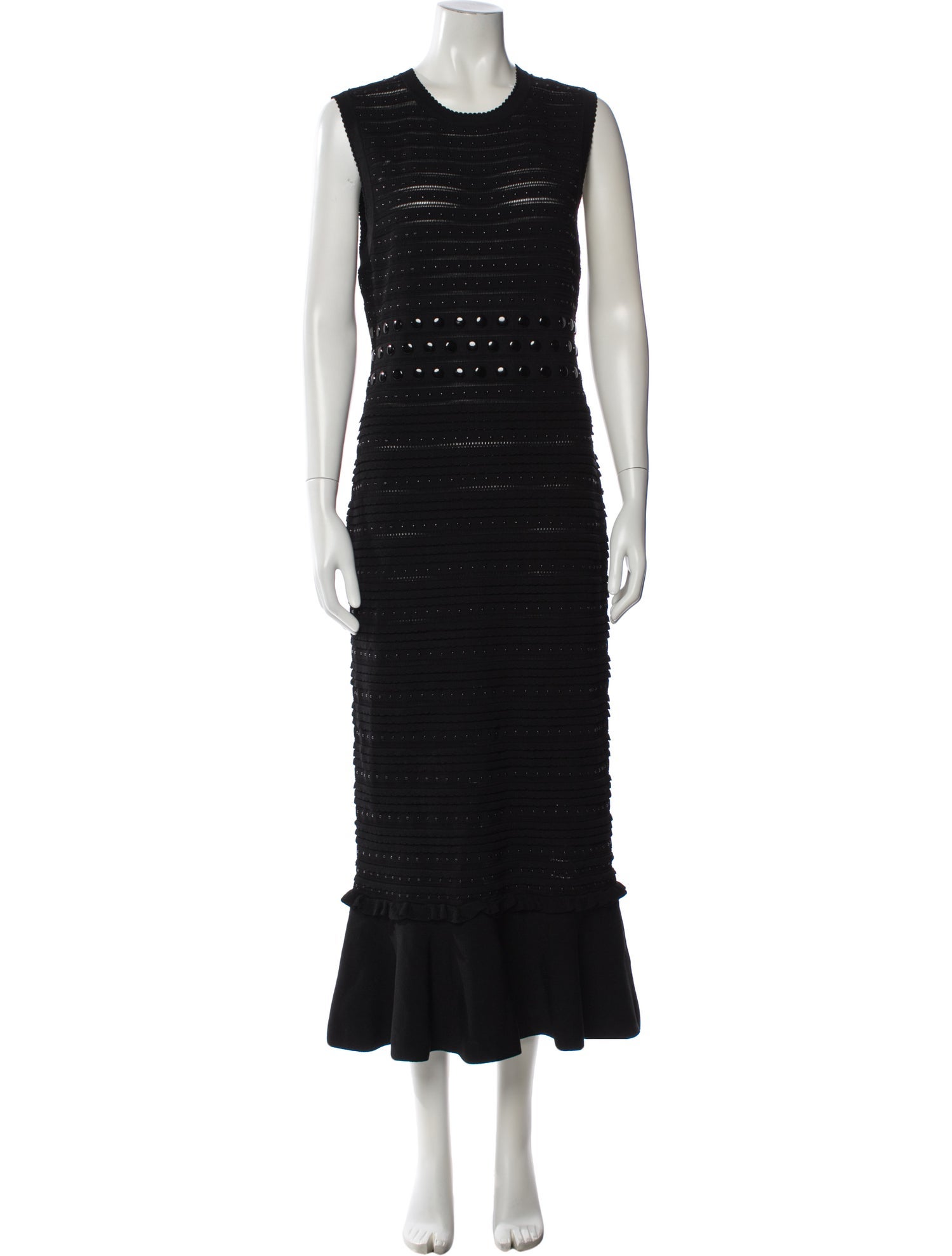 Sandro Crew Neck Long Dress