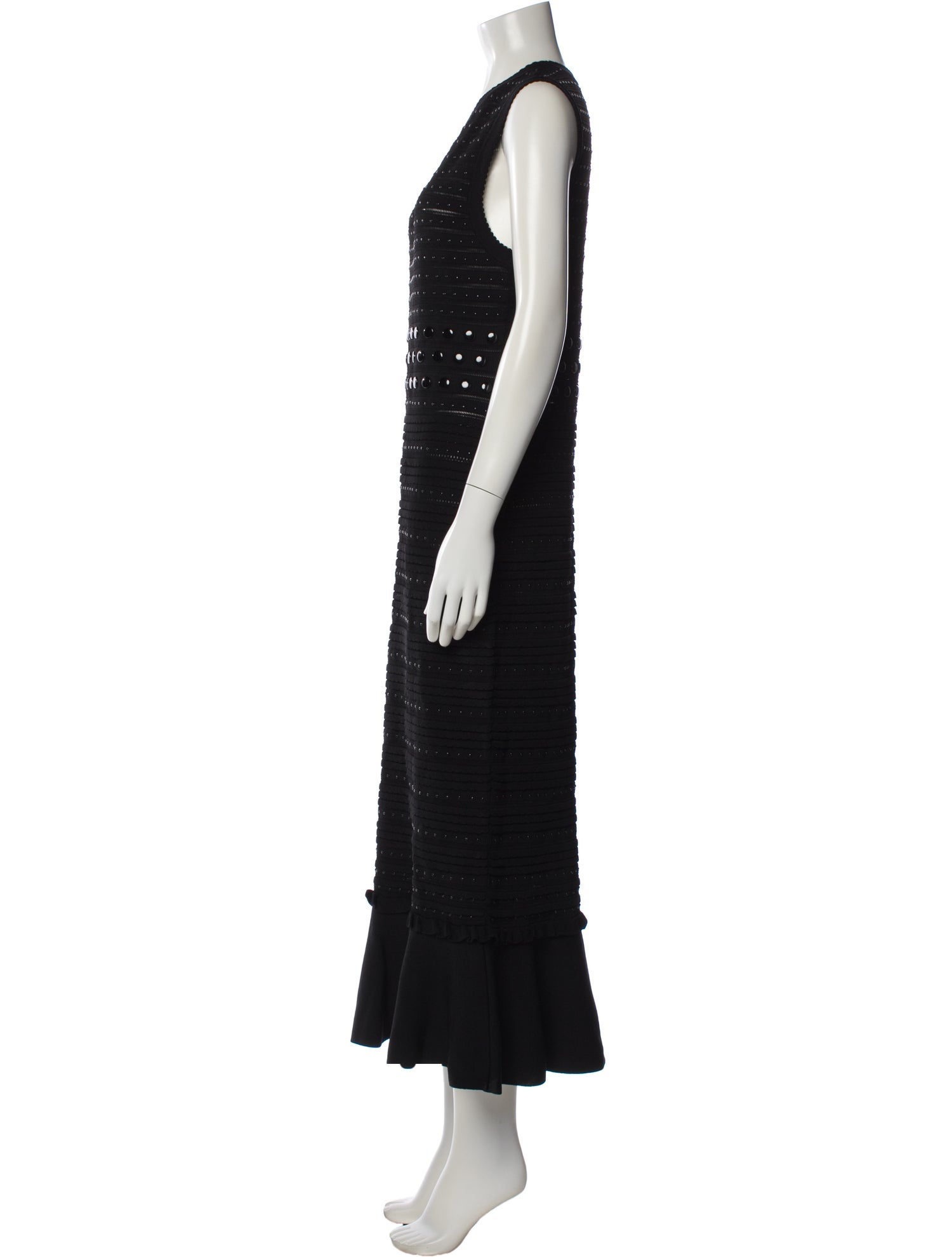 Sandro Crew Neck Long Dress