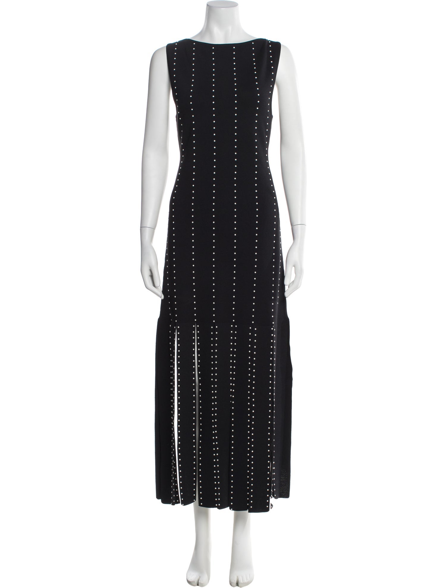 Sandro Bateau Neckline Long Dress