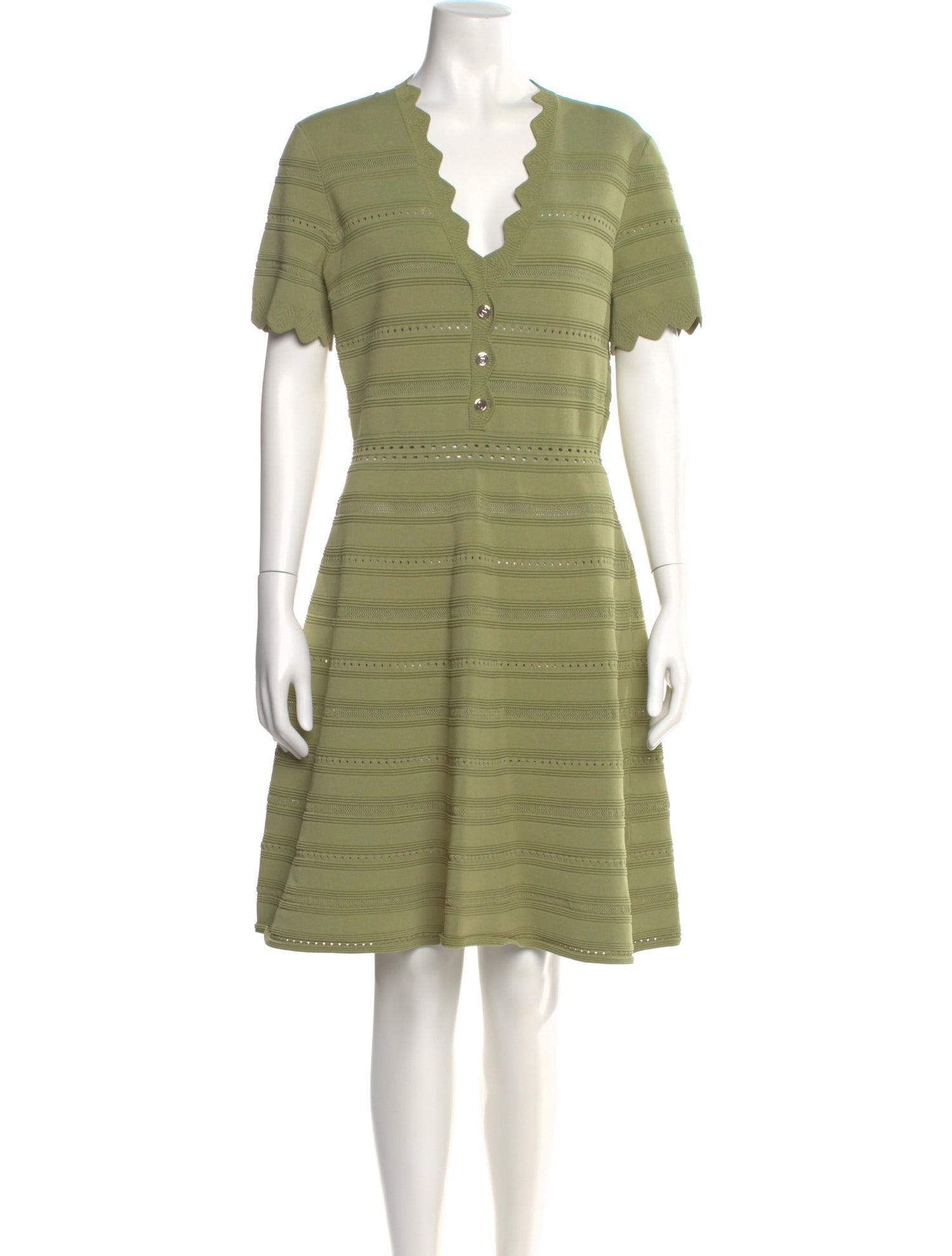 Sandro V-Neck Knee-Length Dress