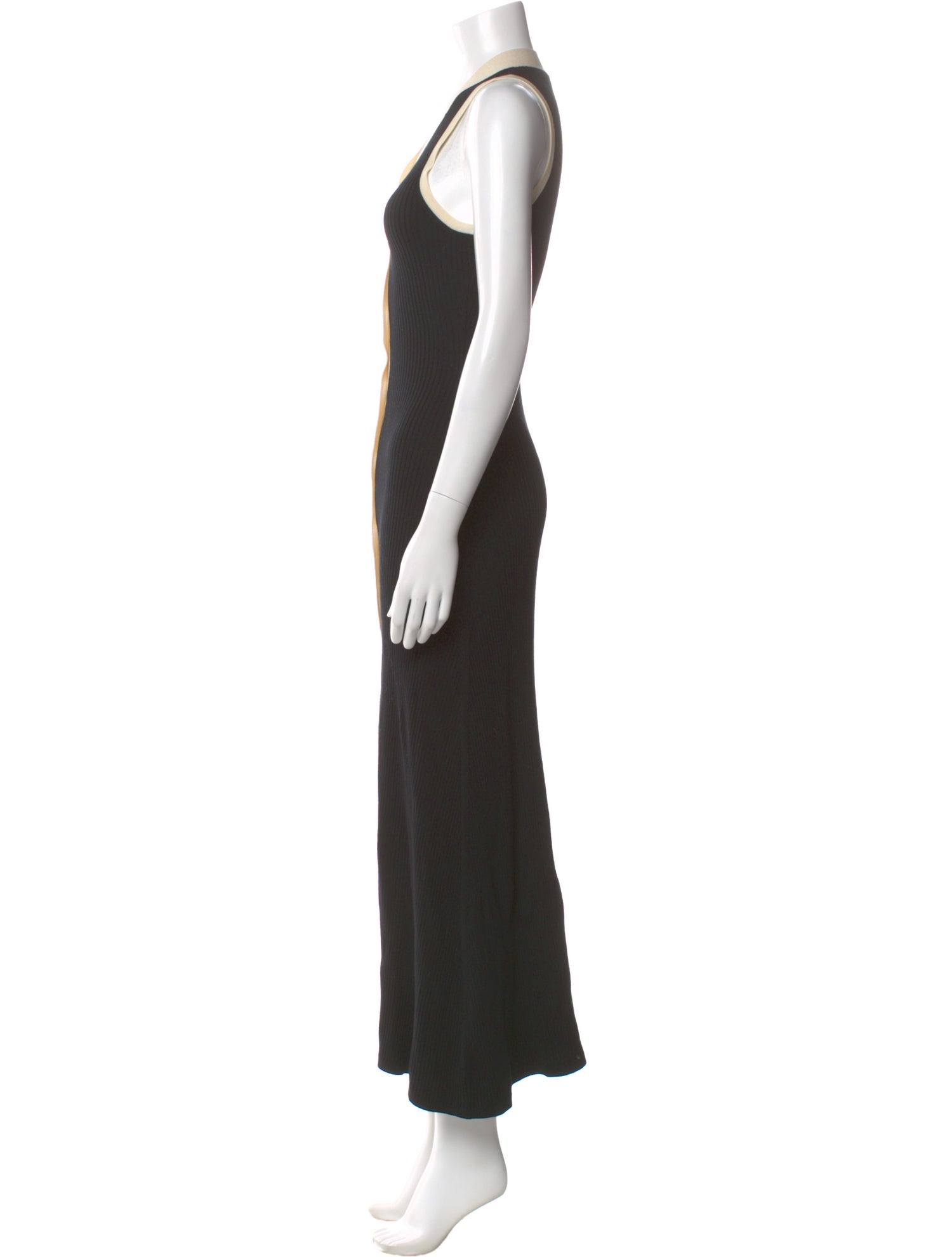 Sandro V-Neck Long Dress