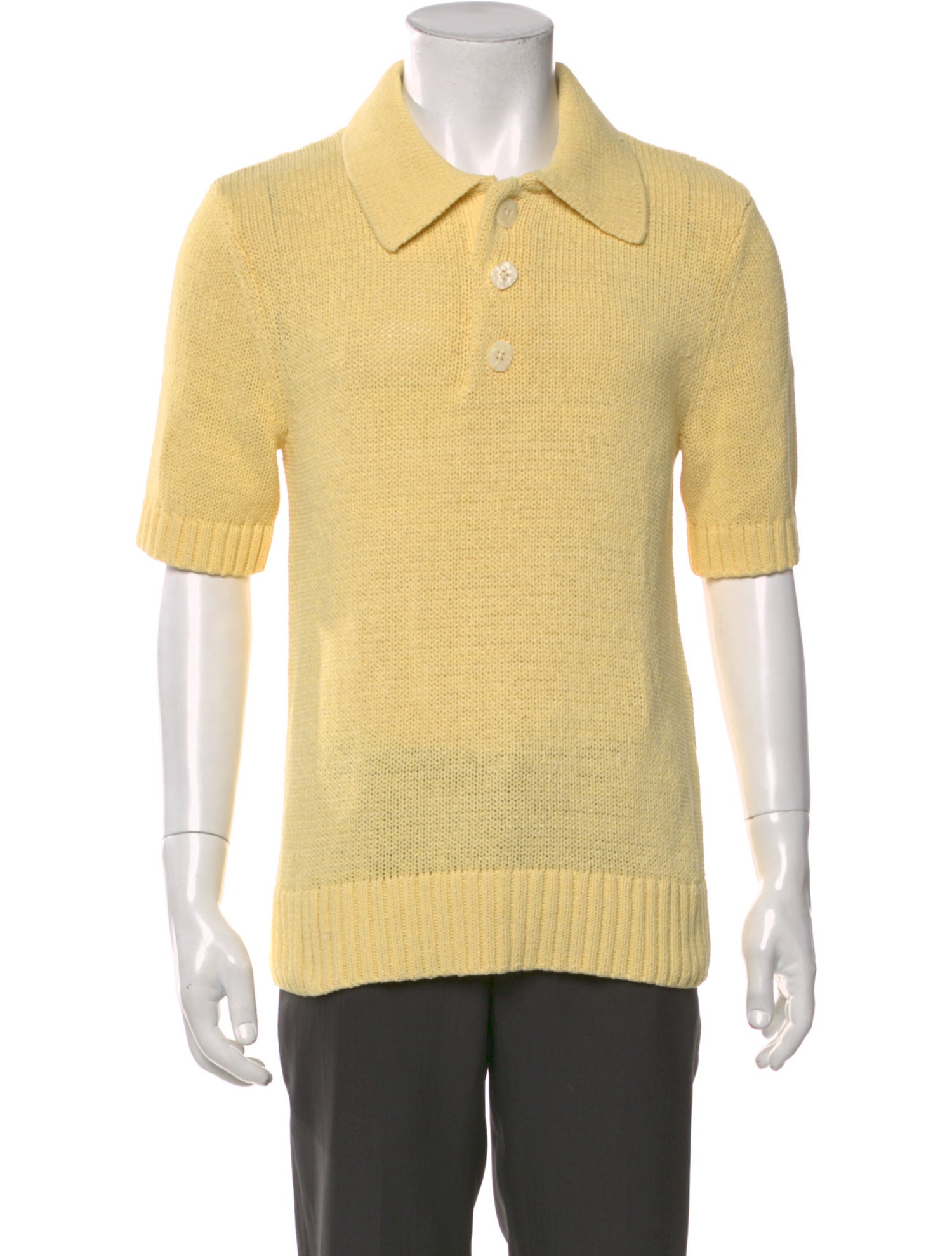 Sandro Mock Neck Short Sleeve Polo Sweater