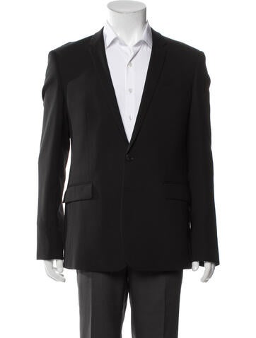 Pre-owned Sandro Wool Two-piece Blazer In Gray