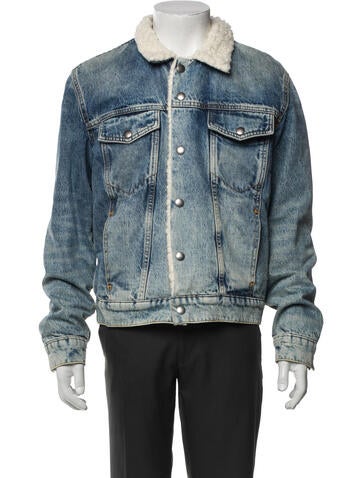 Pre-owned Sandro Denim Jacket In Blue