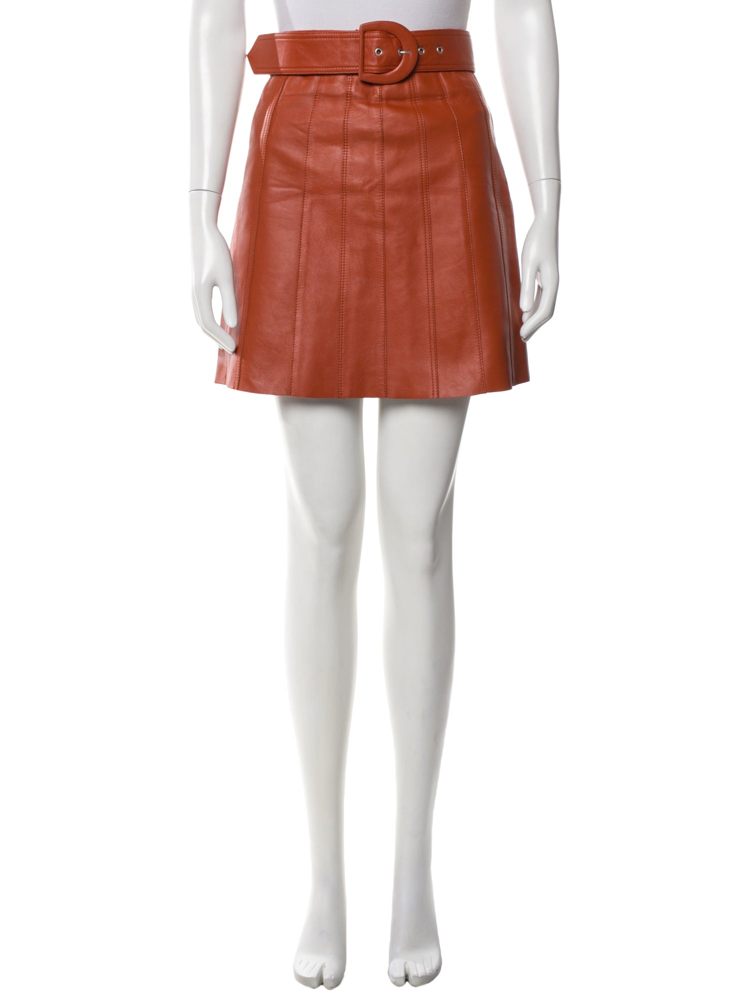 Sandro Leather Mini Skirt
