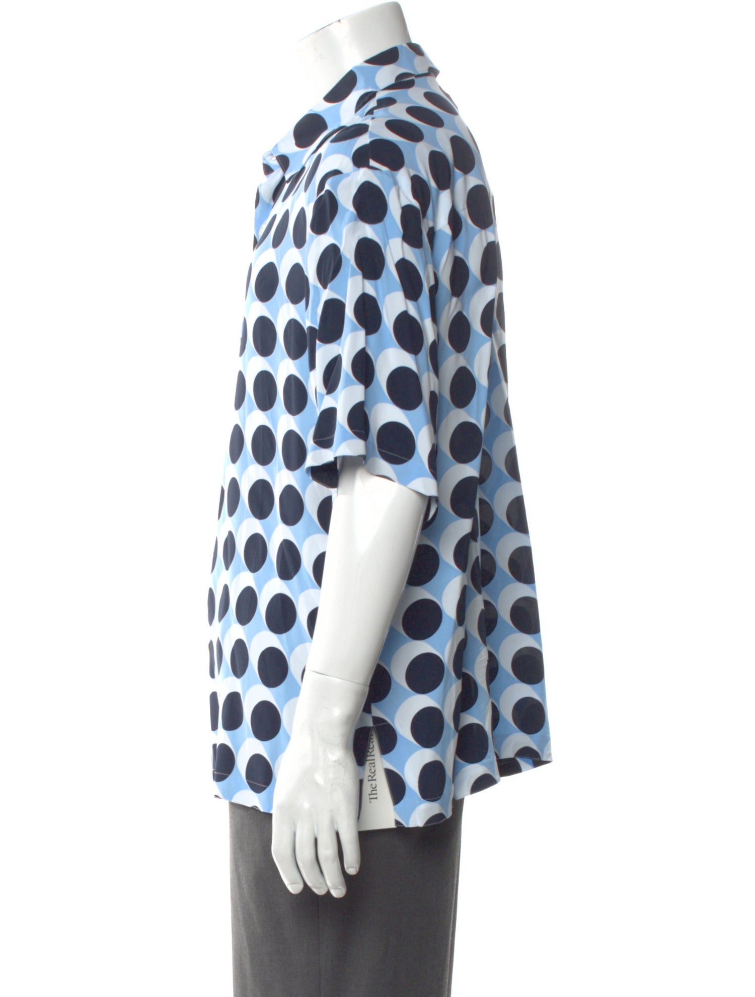 Sandro Polka Dot Print Short Sleeve Shirt