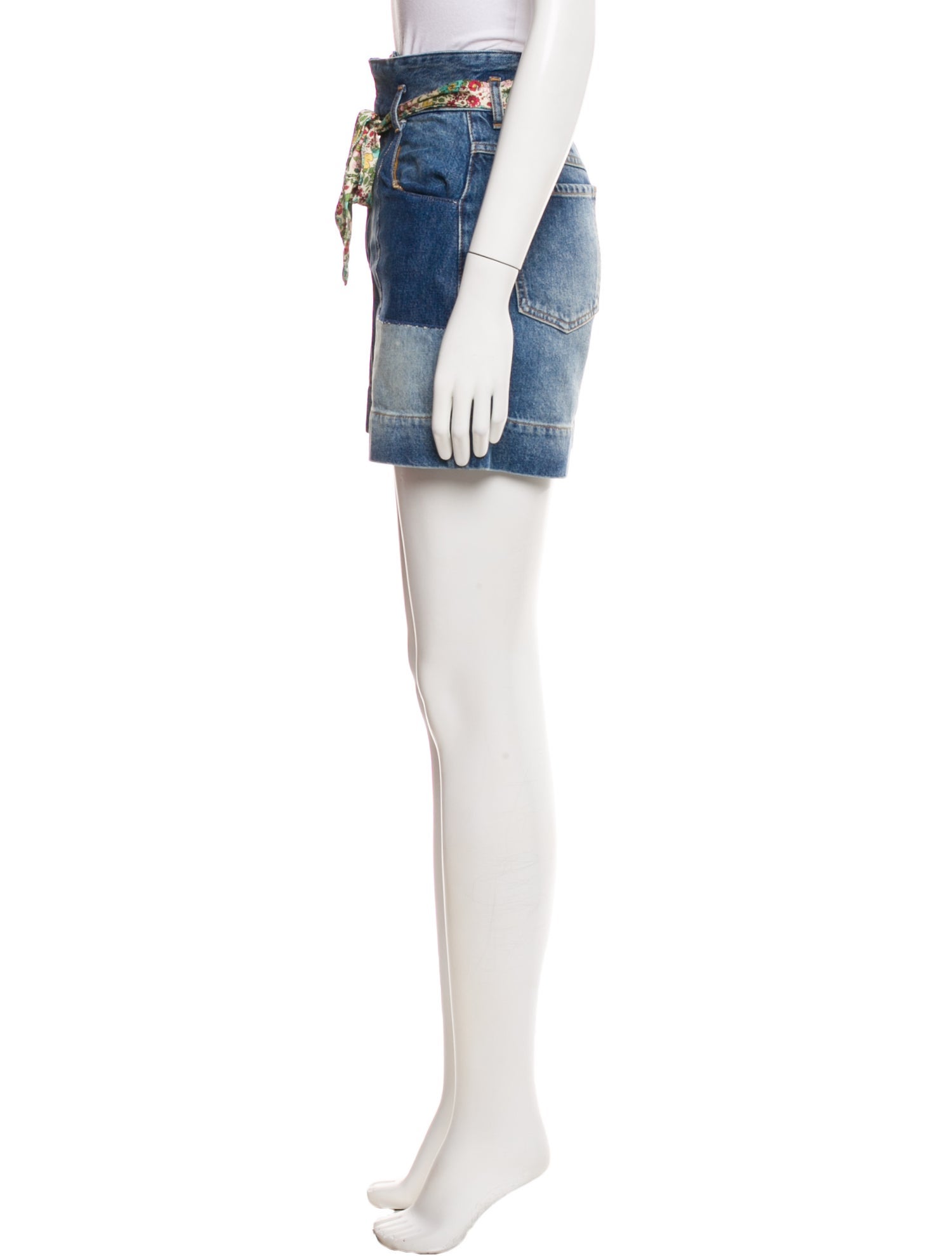 Sandro Printed Mini Shorts