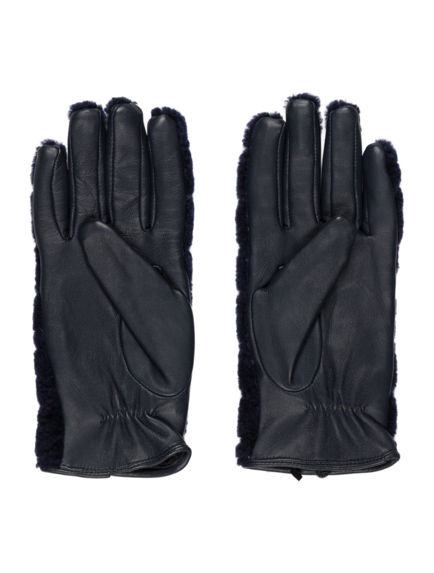 Sandro Leather Lamb Fur Gloves