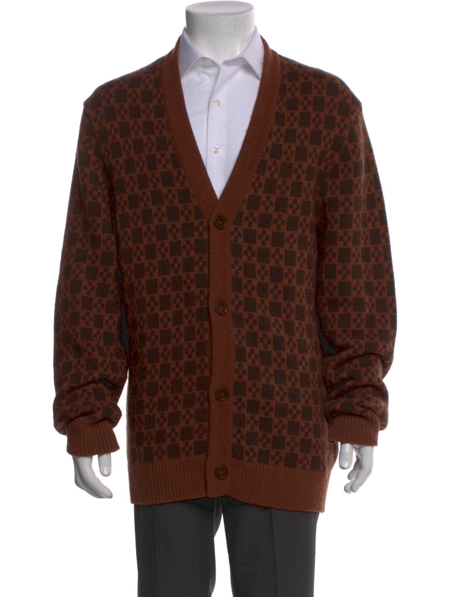 Sandro Printed V-Neck Cardigan
