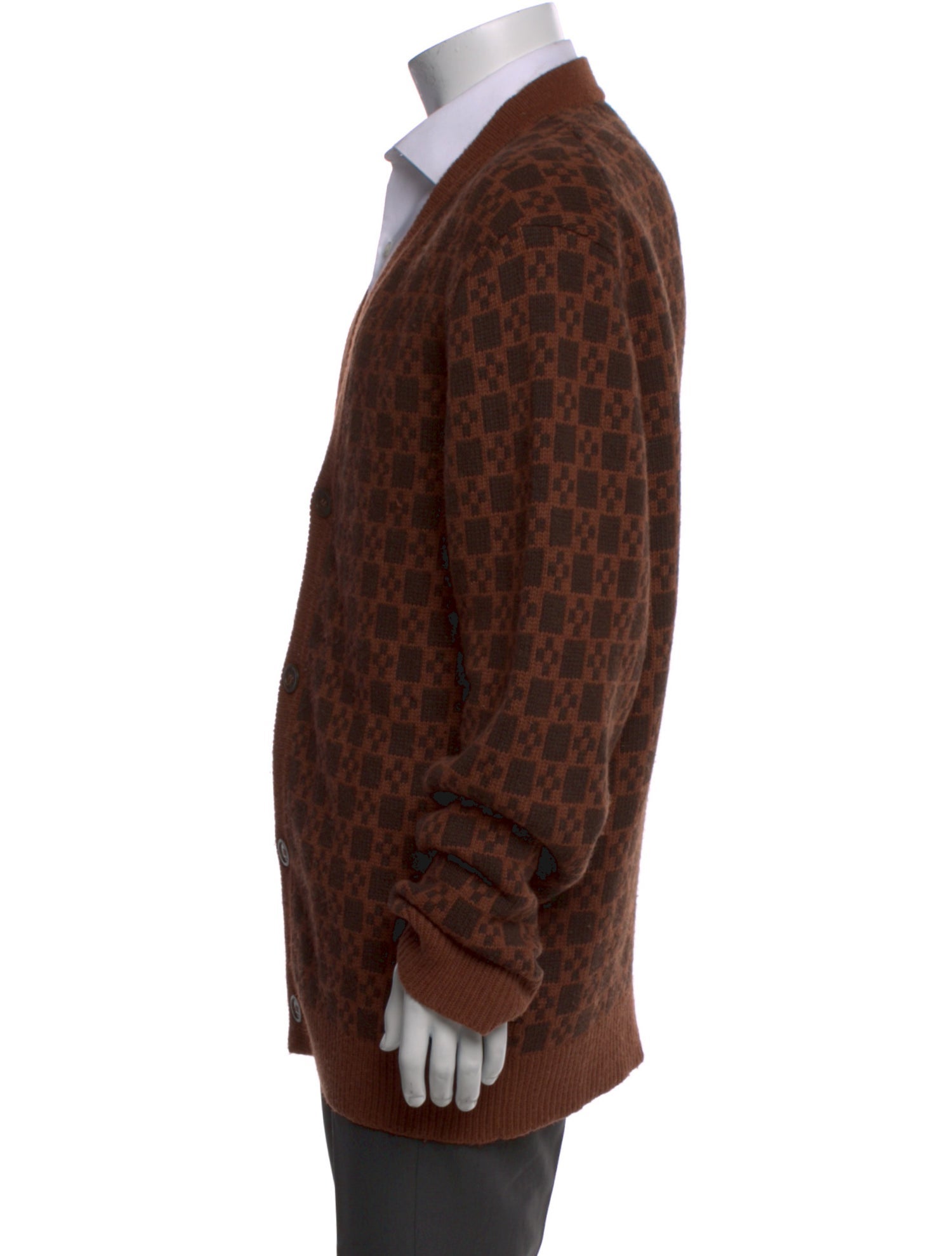 Sandro Printed V-Neck Cardigan