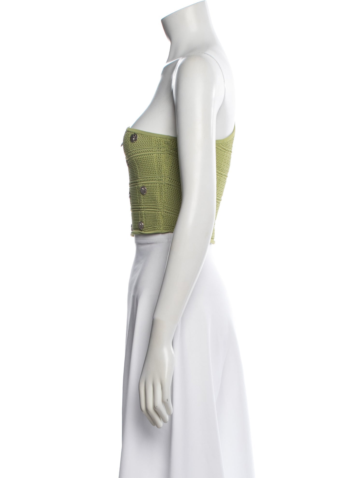 Sandro One-Shoulder Sleeveless Crop Top