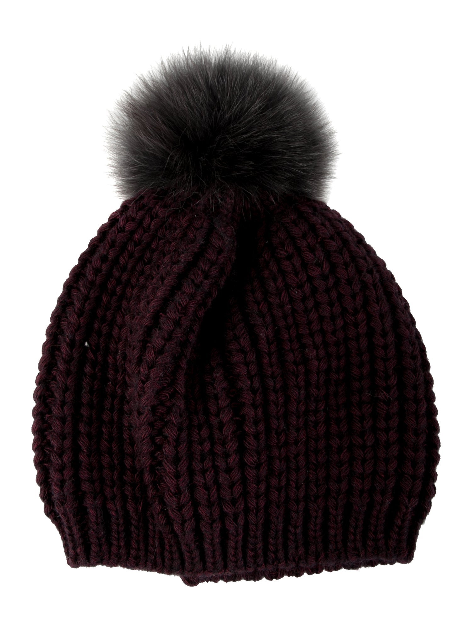 Sandro Fox Trim Beanie