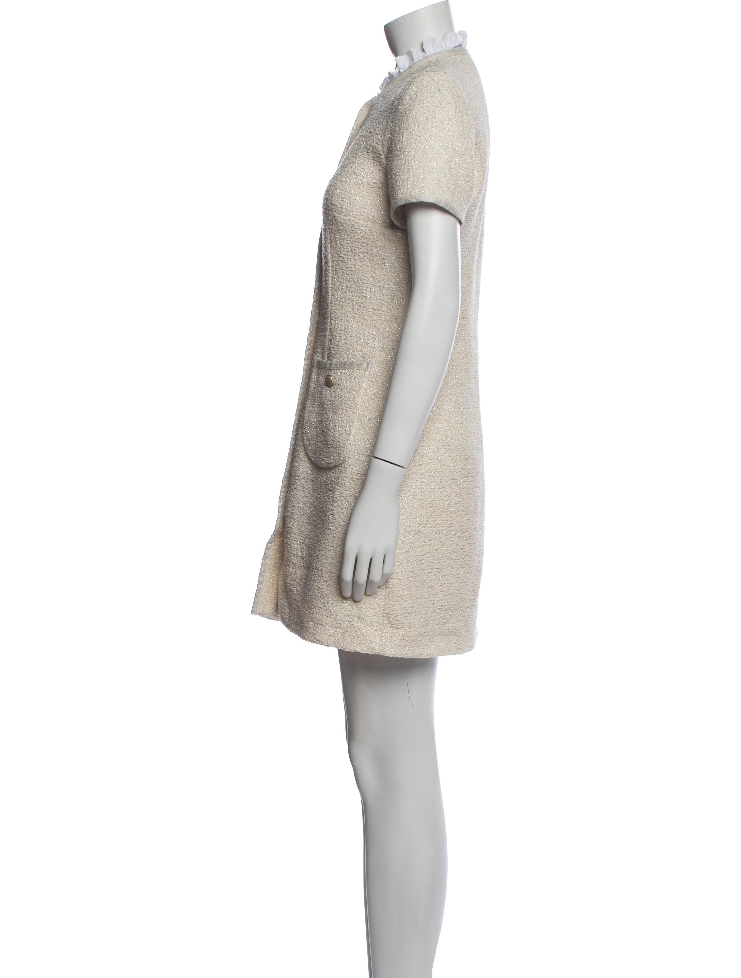 Sandro Tweed Pattern Mini Dress