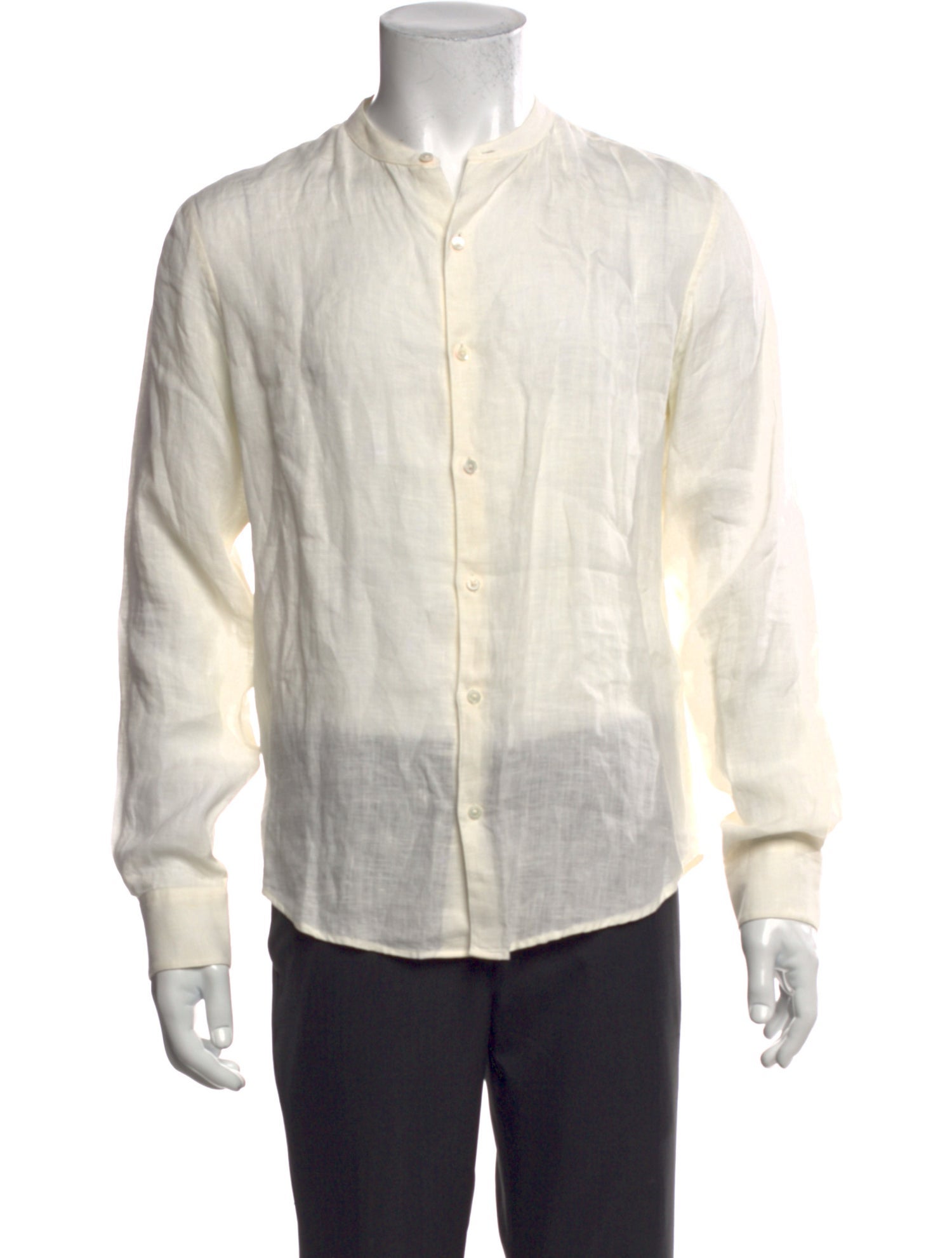 Sandro Linen Long Sleeve Shirt - Neutrals Casual Shirts, Clothing ...