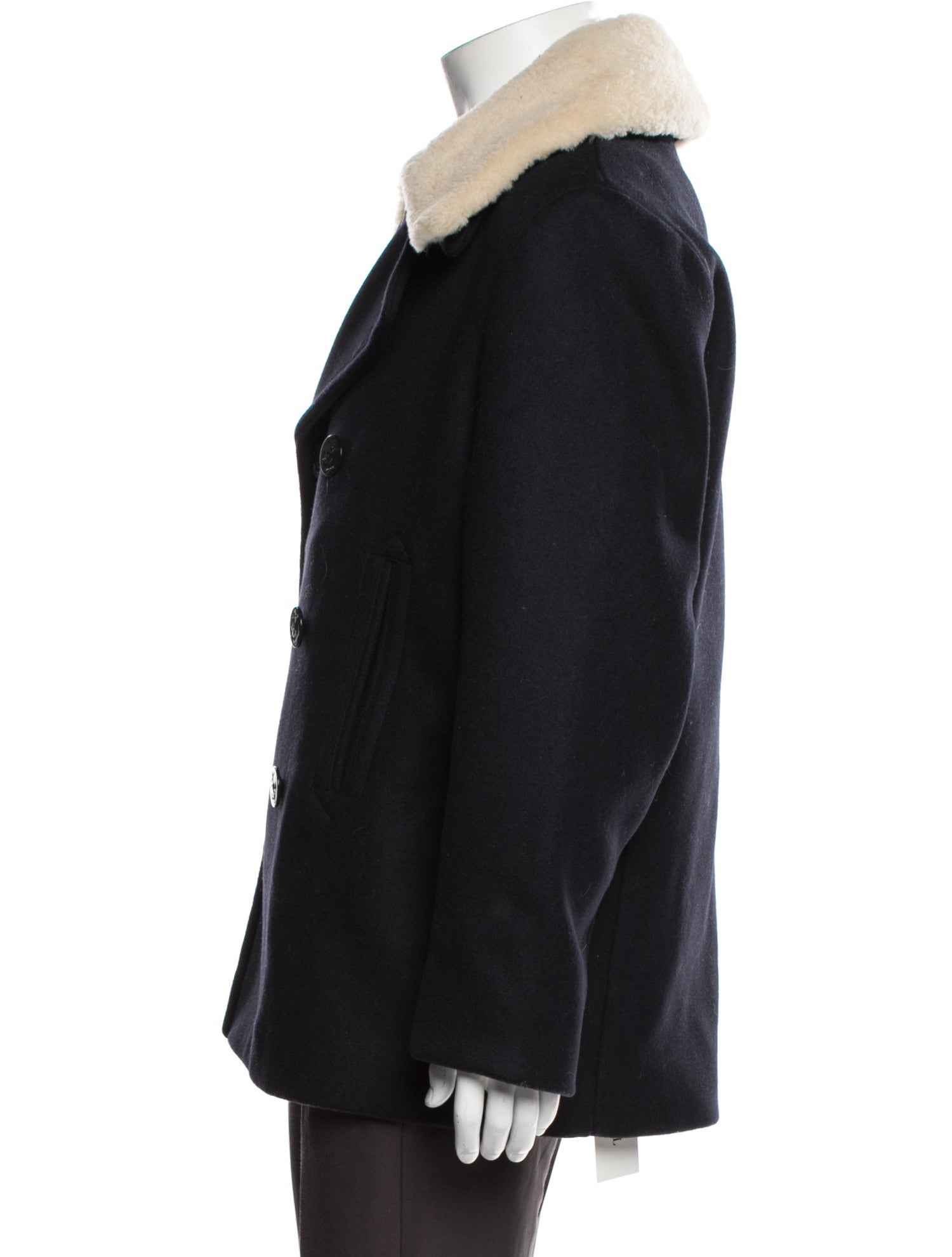 Sandro Wool Peacoat