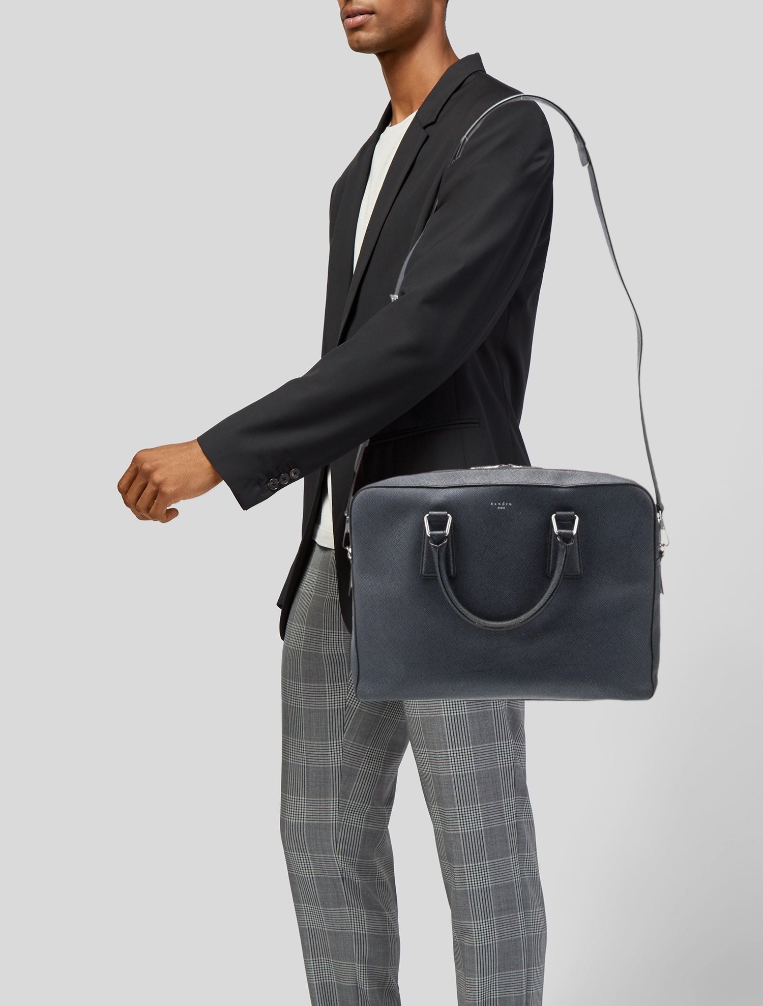 Sandro Leather Briefcase