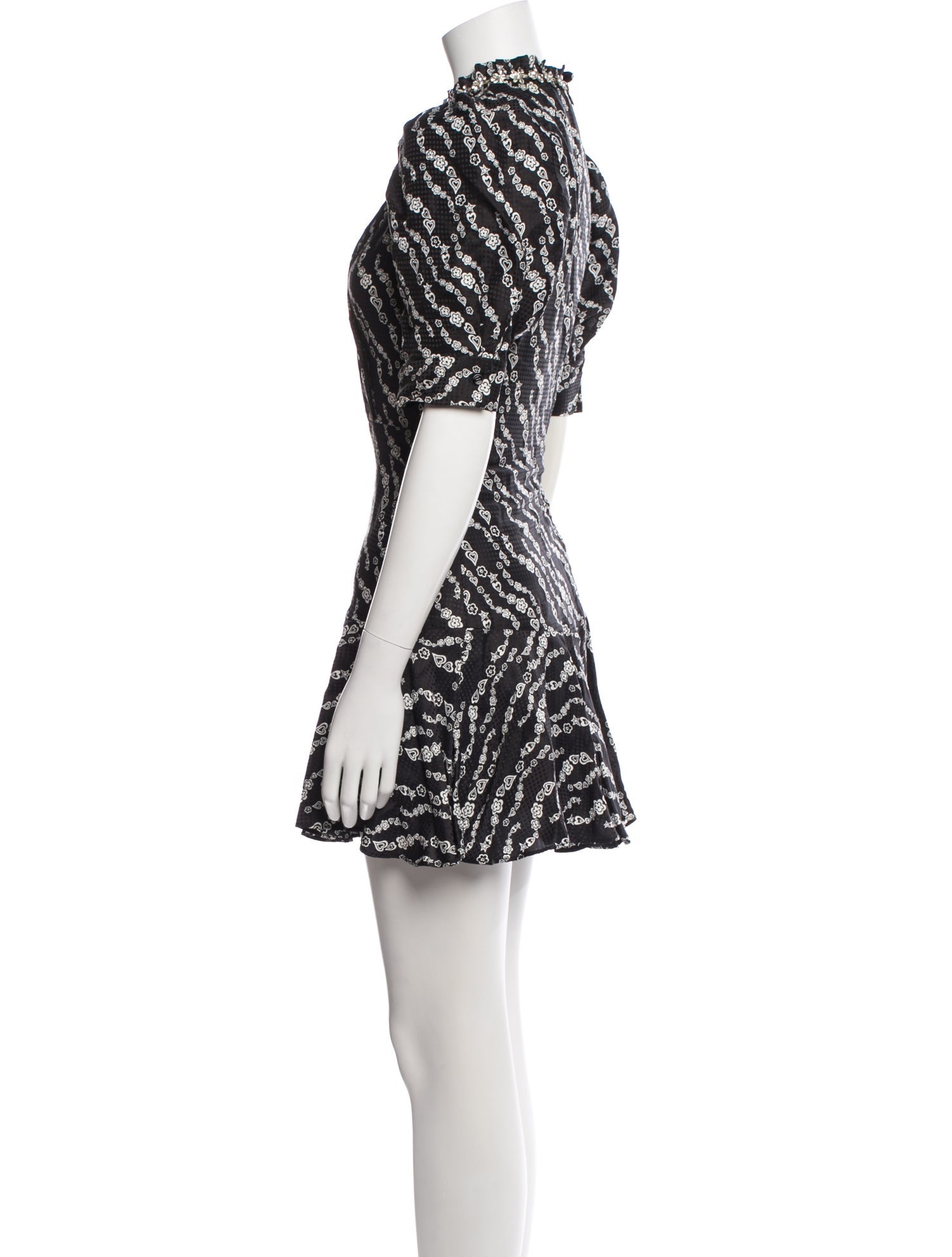 Sandro Printed Mini Dress