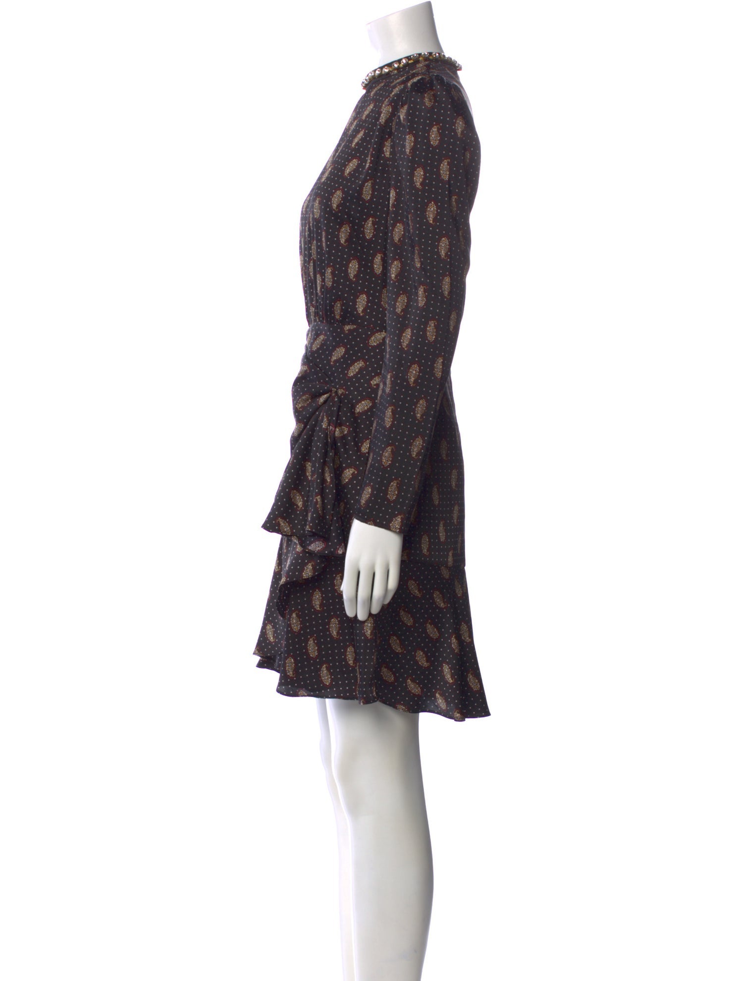 Sandro Paisley Print Mini Dress