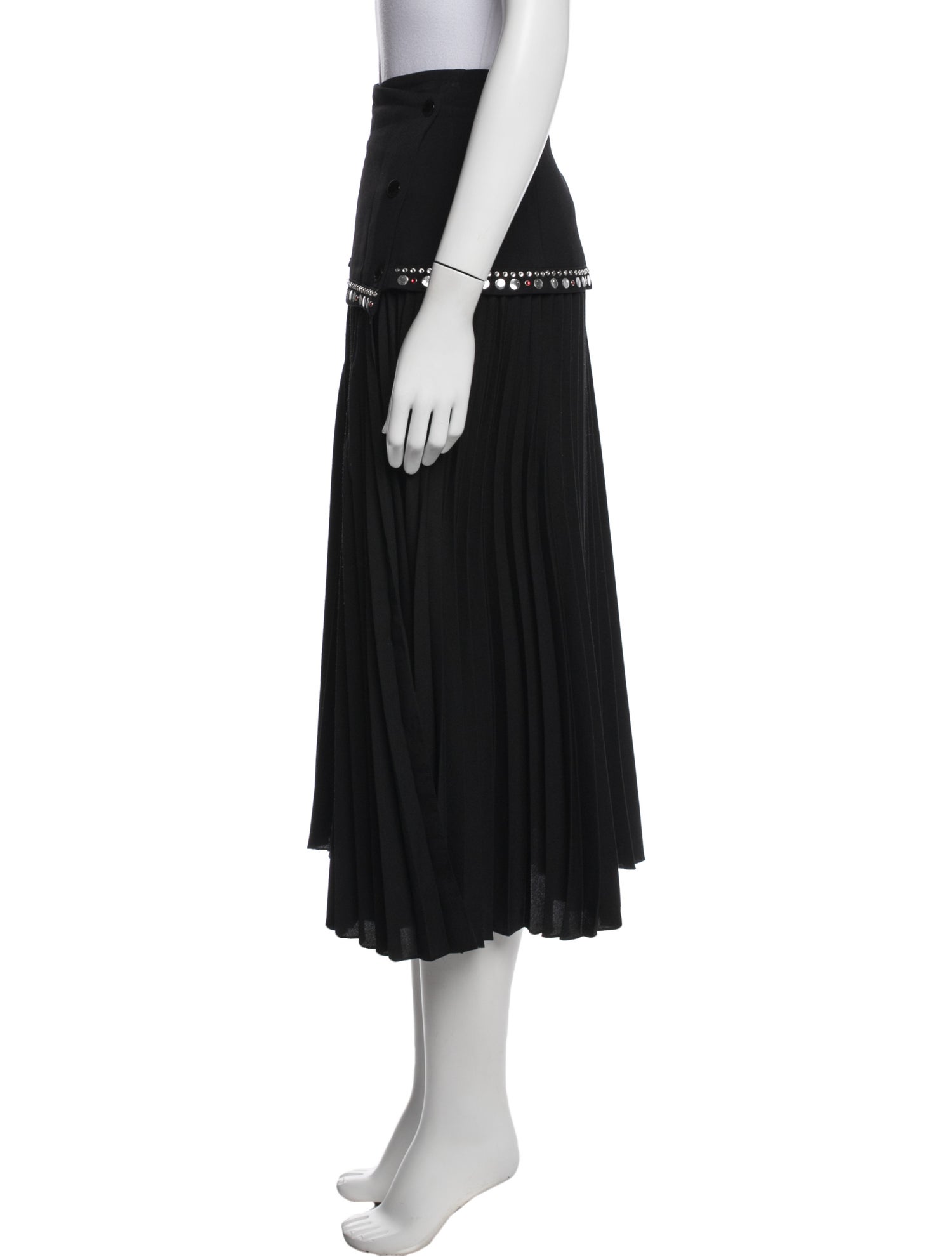 Sandro Crystal Embellishments Midi Length Skirt