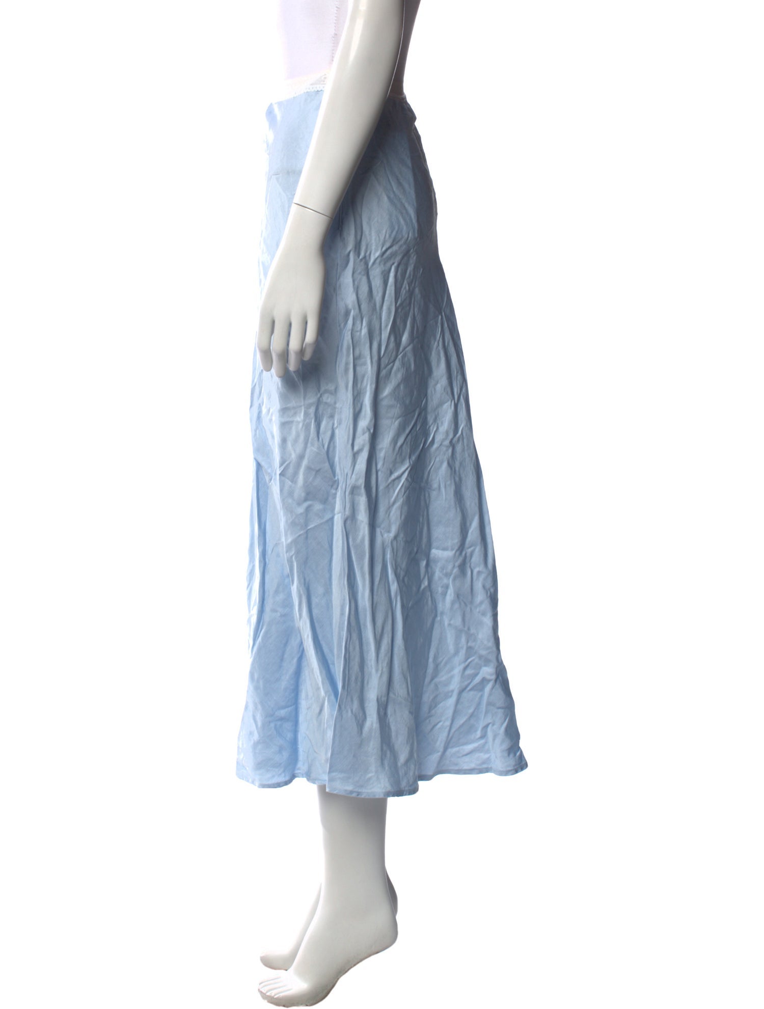 Sandro Lace Trim Embellishment Midi Length Skirt