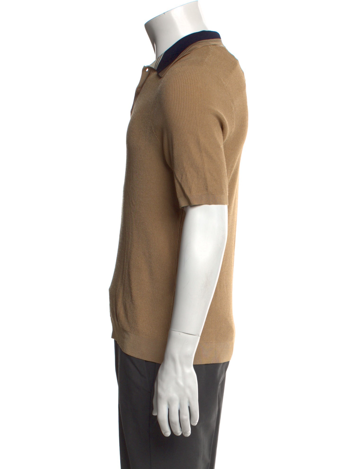 Sandro Collar Short Sleeve Polo Sweater