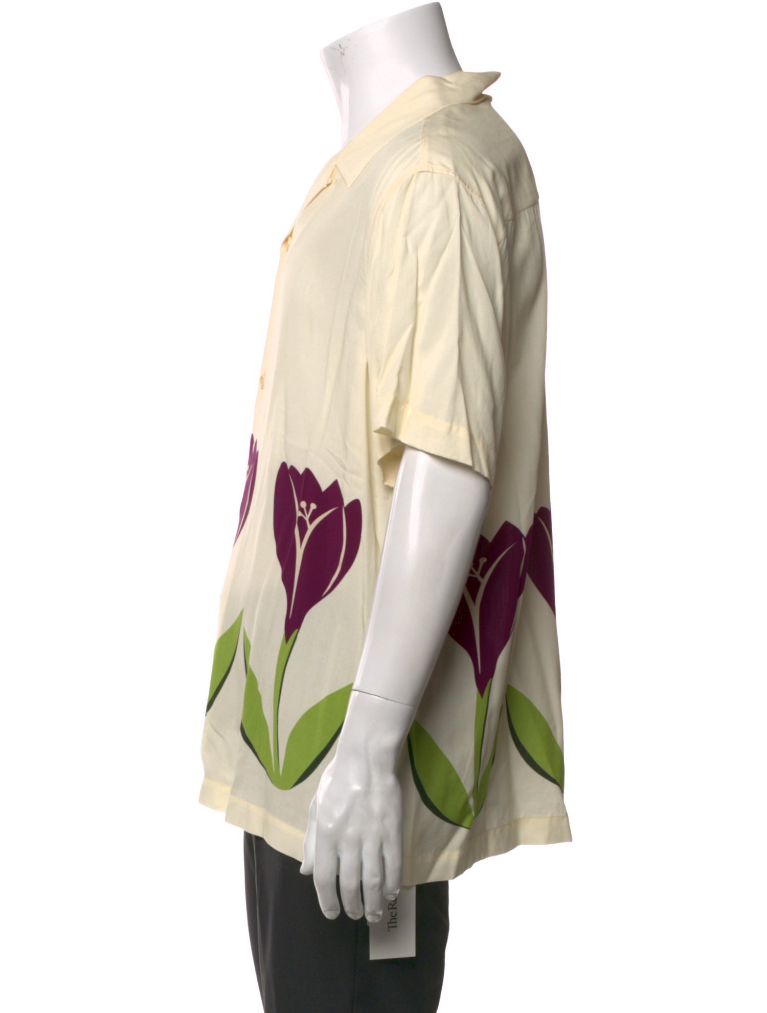 Sandro Floral Print Short Sleeve Shirt