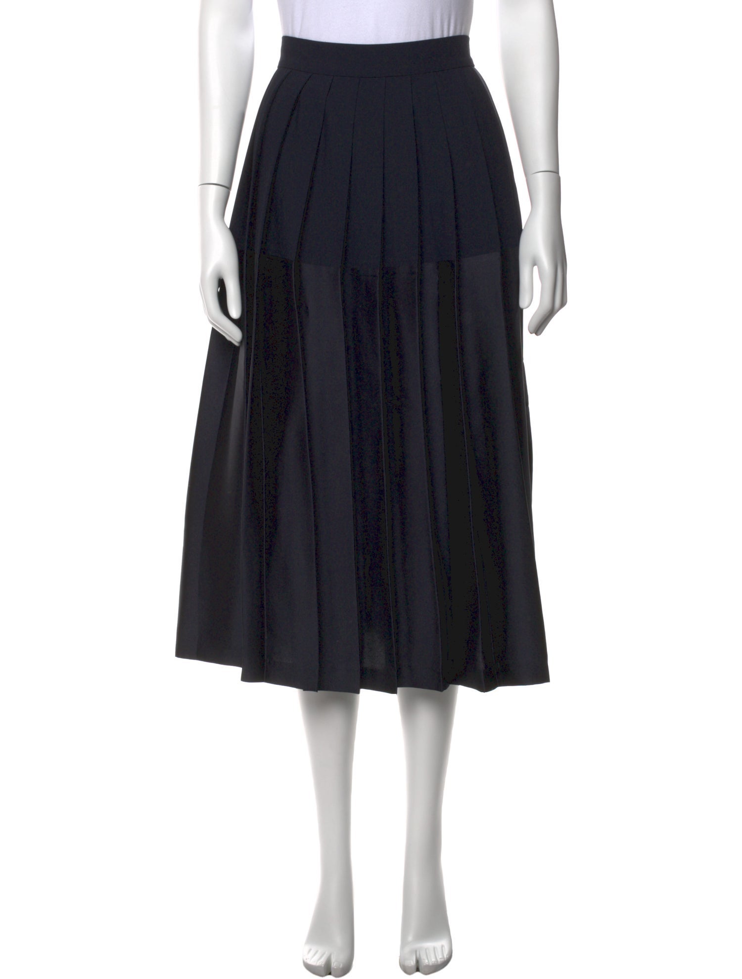 Christian Dior Polka Dot Midi Skirt - Black Skirts, Clothing