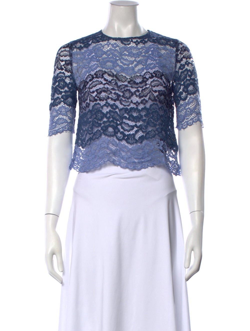 Sandro Lace Lace Pattern Top