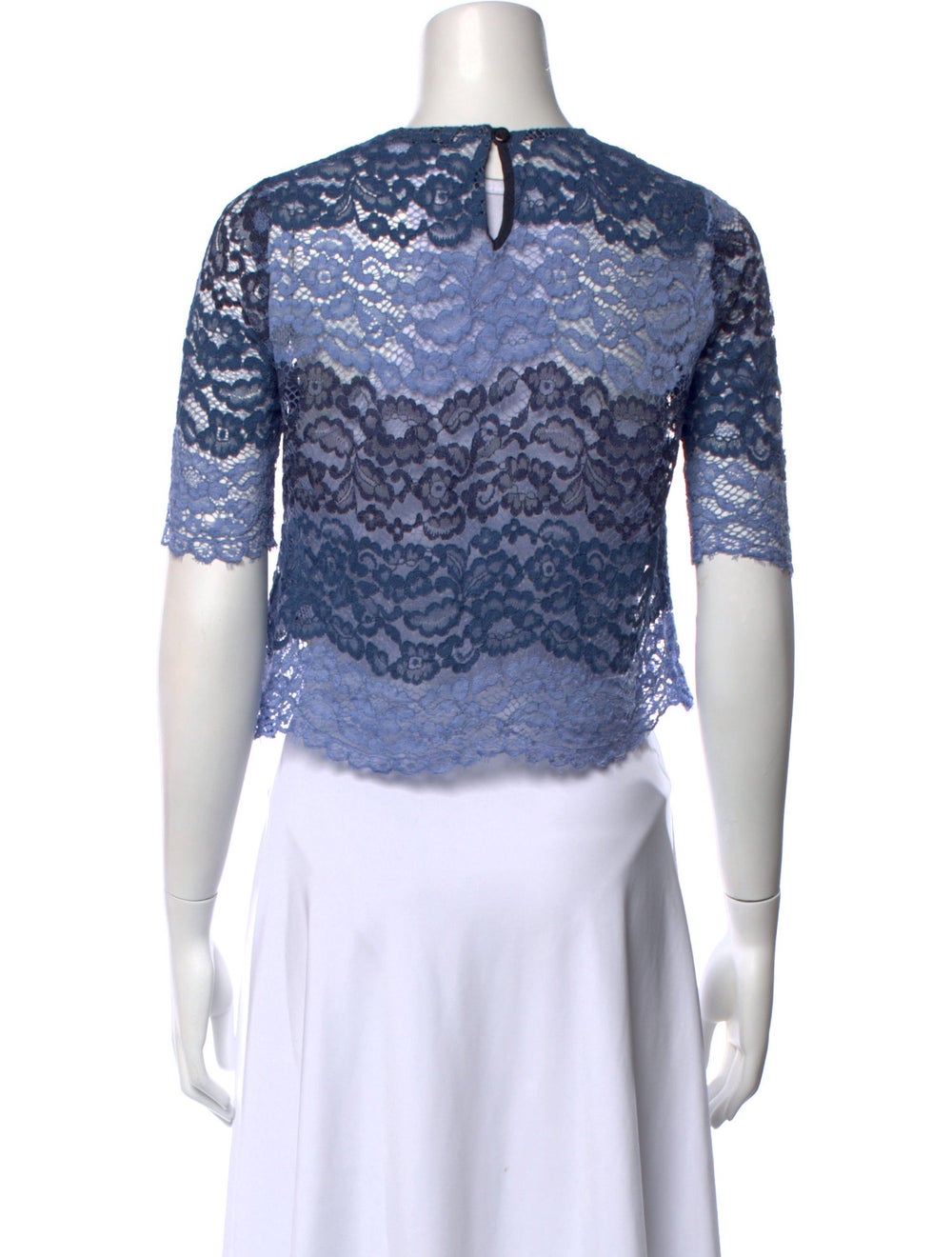 Sandro Lace Lace Pattern Top View 3