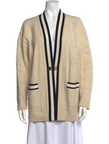 Pre-owned Sandro Wool Patterned Sweater In Neutrals