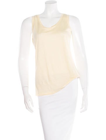 Sandro Linen Sleeveless Top