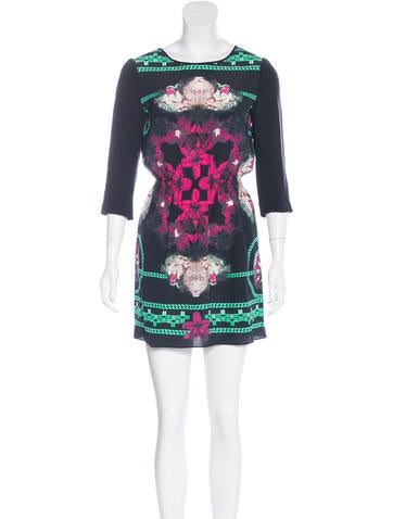 Sandro Silk Floral Print Dress