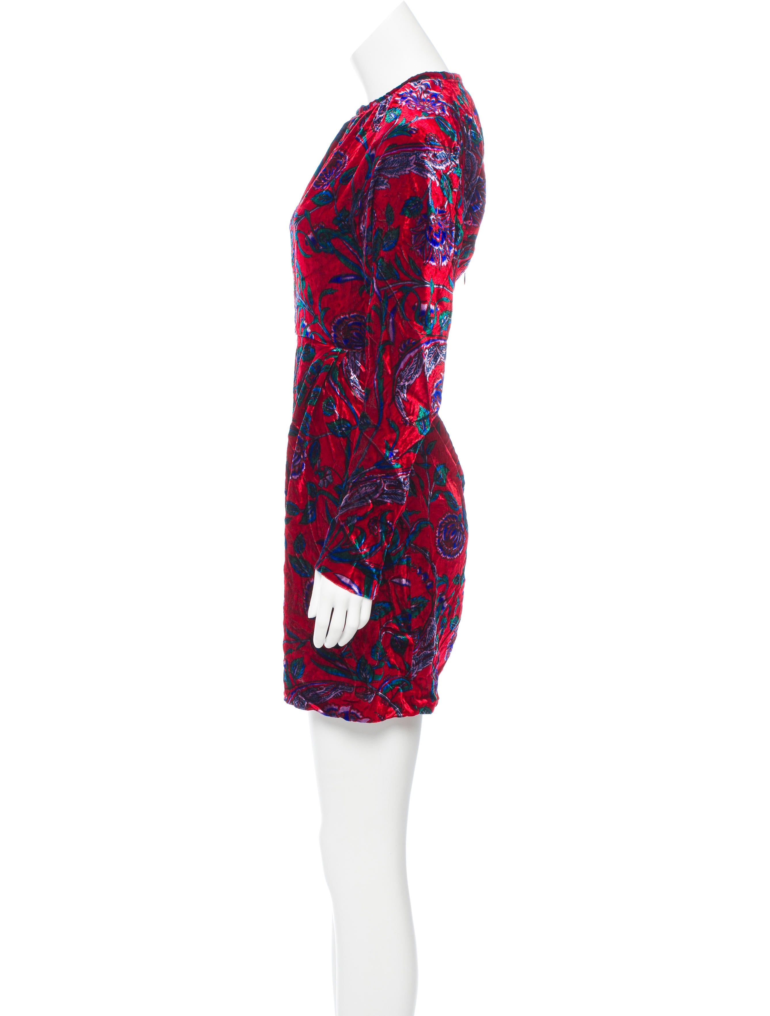 Sandro Printed Velvet Dress - Red Dresses, Clothing - WS229136 | The RealReal Sandro Printed Velvet Dress - Red Dresses, Clothing - WS229136 | The RealReal