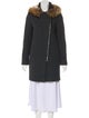 Sandro Fur-Trimmed Wool-Blend Coat