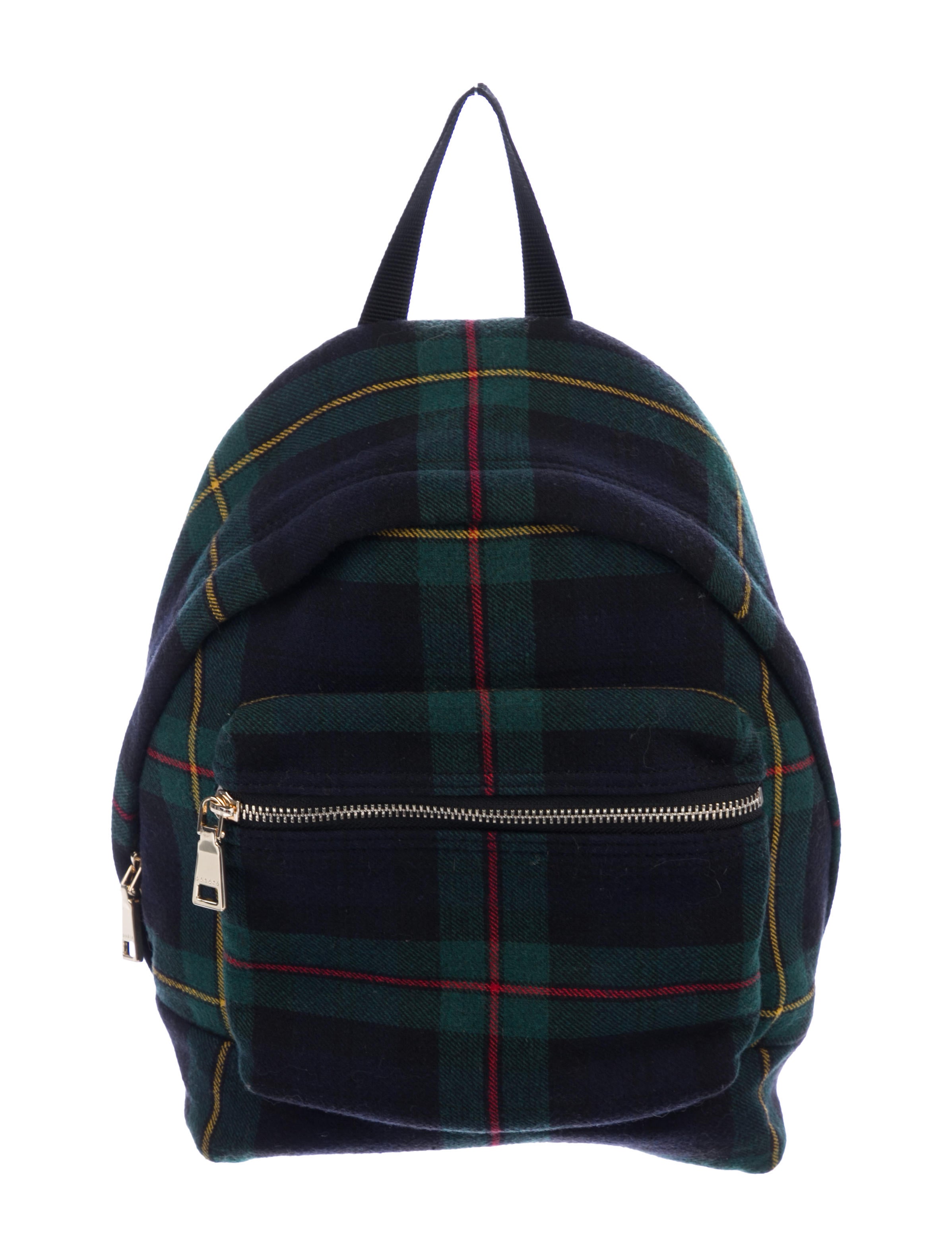 glen plaid backpack